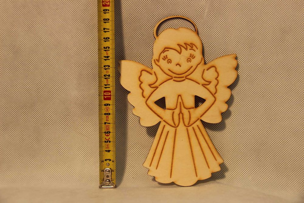 Aniołki z sklejki  17 cm