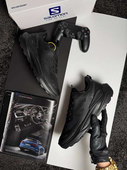 Чоловічі кросівки саломон Salomon Elixir Activ GTX All Black [41-46]