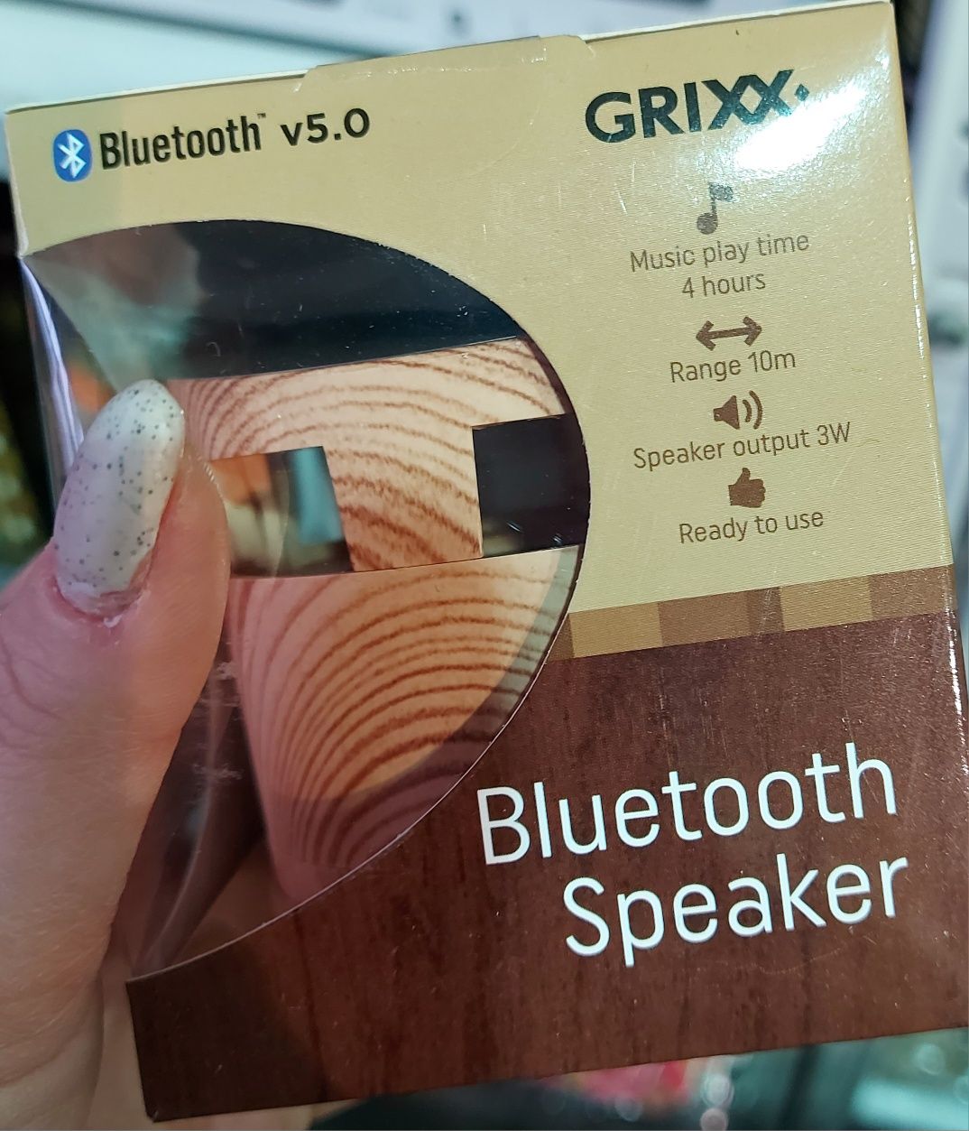 Glisnik na bluetooth drewno