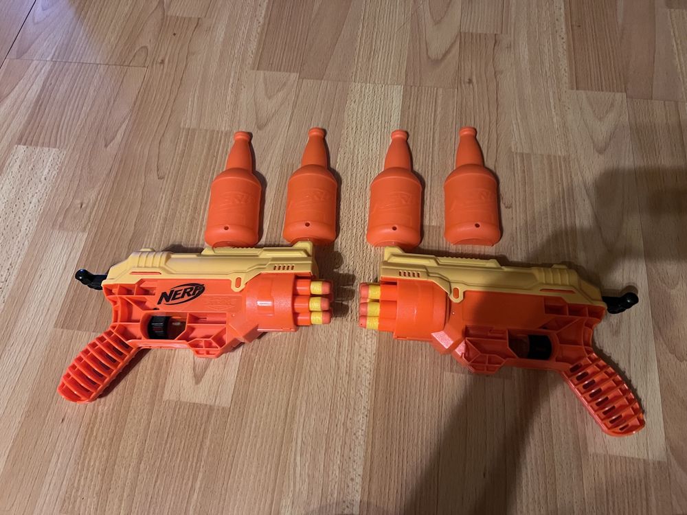 Nerf Alpha Strike + strzałki i butelki