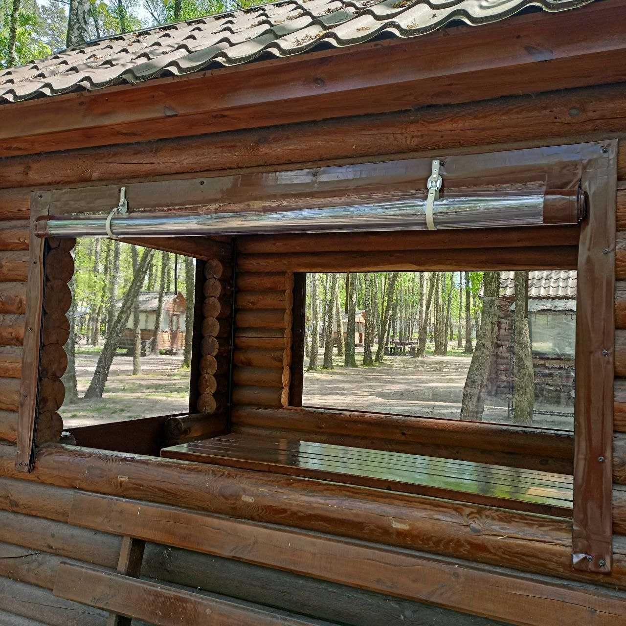 М'які вікна з ткани ПВХ для альтанки/тераси