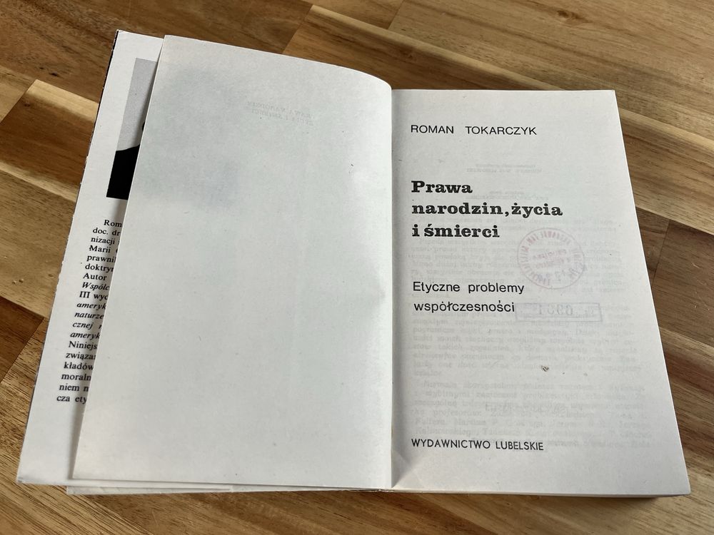 Prawa narodzin, życia i śmierci Roman Tokarczyk