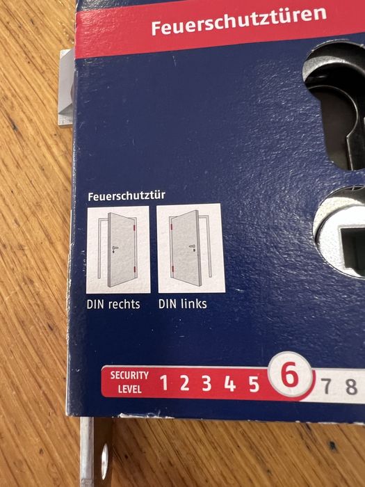 Fechadura encaixe portas emergência EFS65 Abus - NOVO
