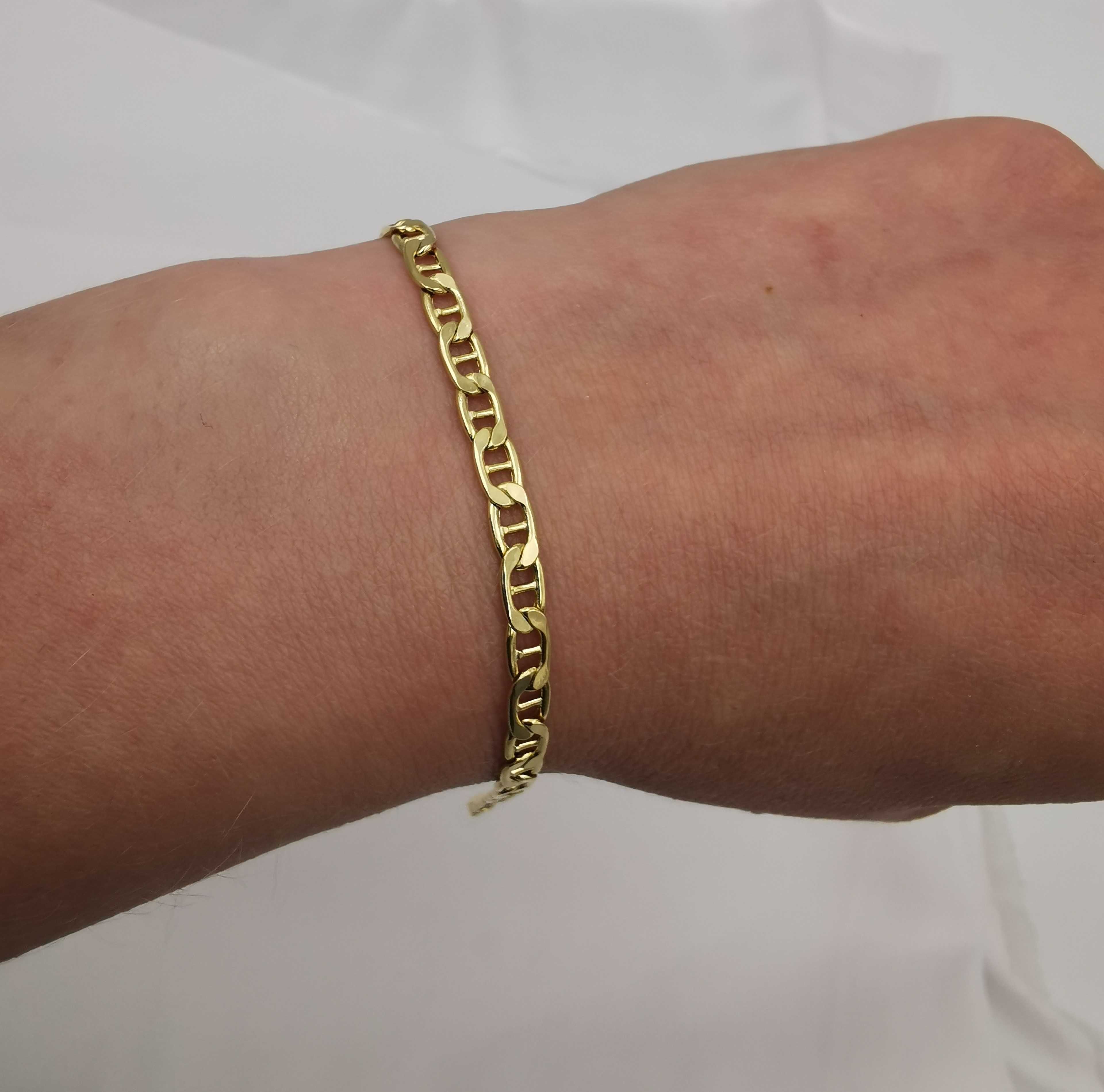 Złota bransoletka 19,5cm Próba 585 splot Gucci / NOWA /Fajne OKAZJE !