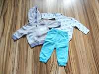 R 68 bluza, spodnie cool club niebieskie body samoloty 3-6 m-cy