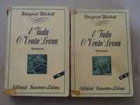 E Tudo o Vento Levou de Margaret Mitchell - 2 Volumes - 1ª Edição