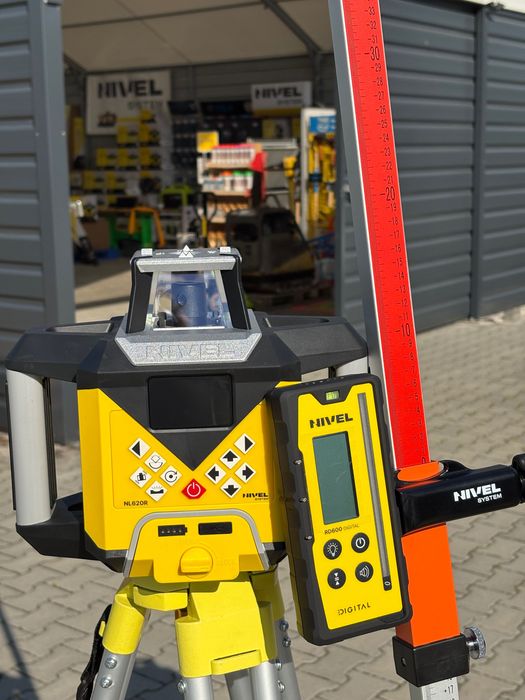 Nivel System Niwelator laserowy NL 620 R lata statyw RD 600 Nowy fv
