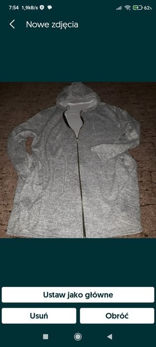 Kardigan popielata Nowe