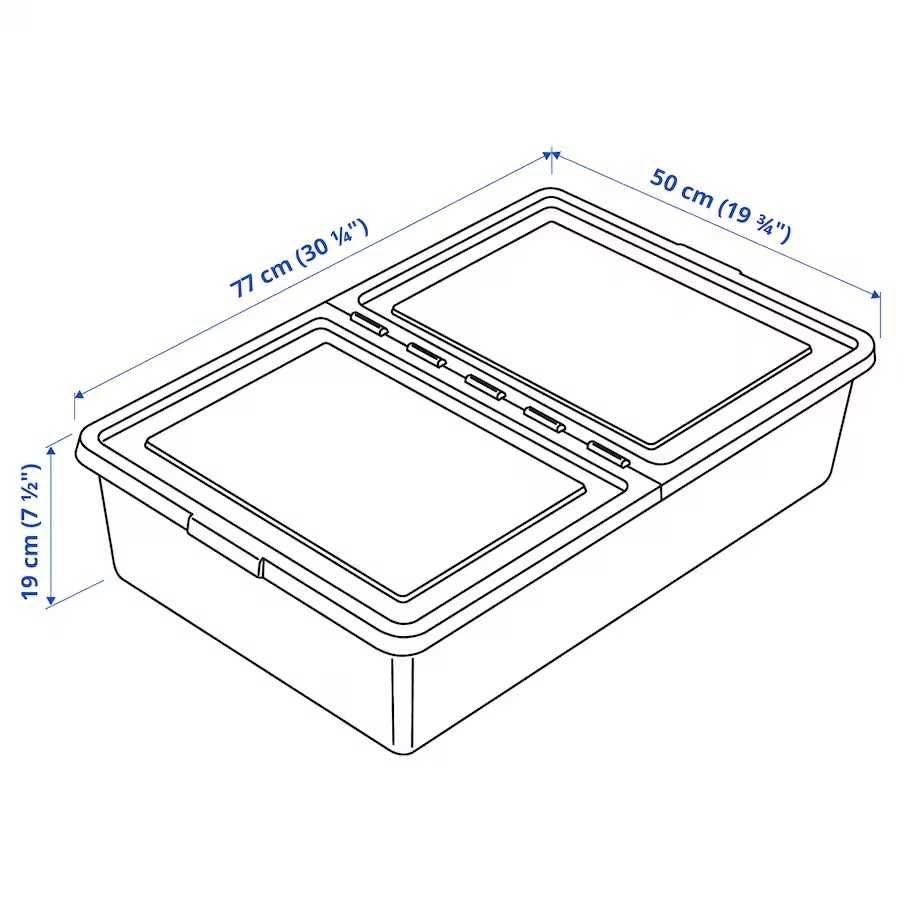 Pojemnik pod łóżko Ikea 3x sztuki