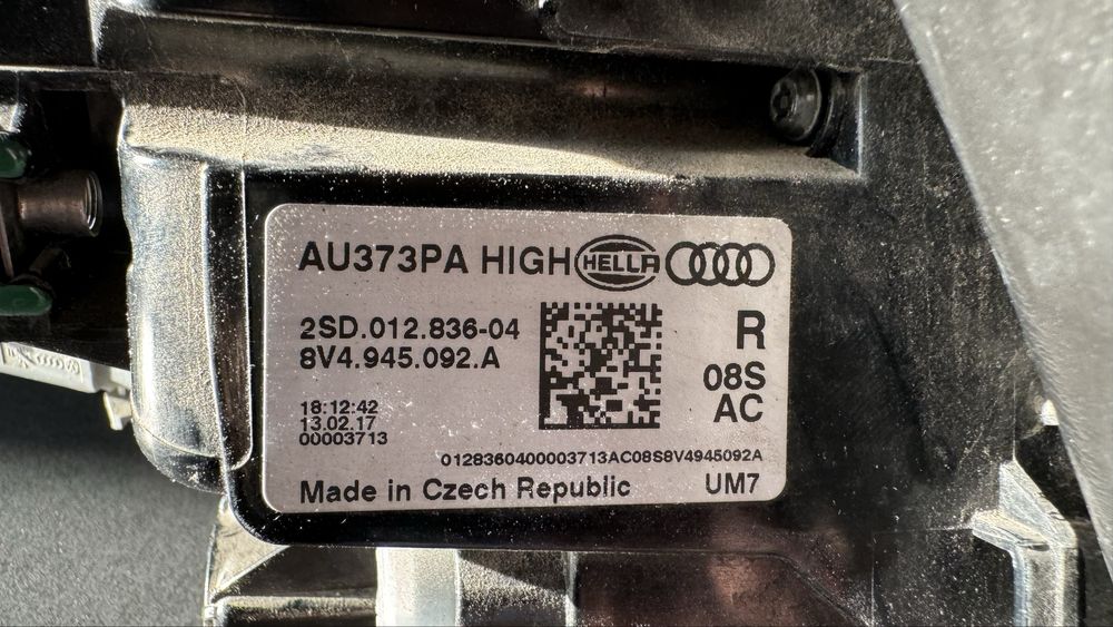 Lampy tył LED Audi A3 SPORTBACK Lift USA