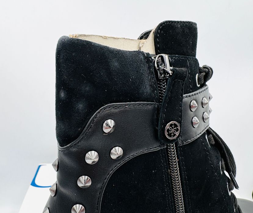 ‼️Nowe oryginalne botki sztyblety GUESS czarne 39 AZ 061 obcas 7.5 cm