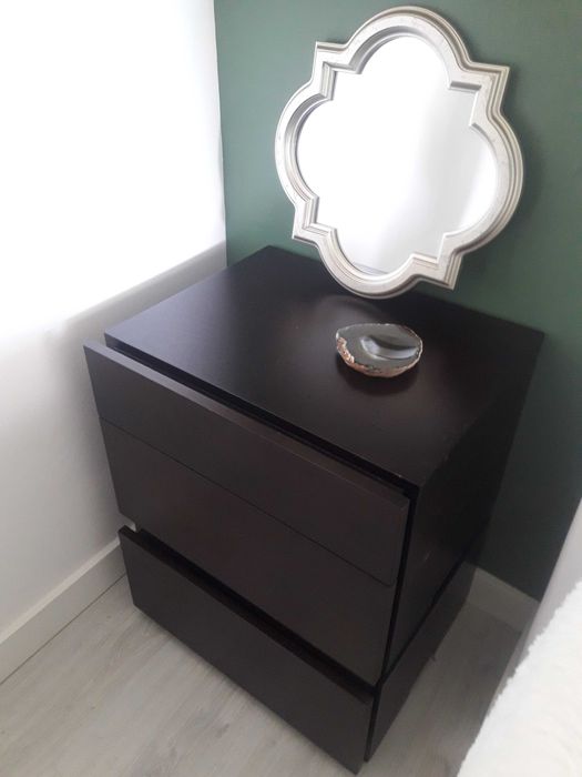 2 mesas de cabeceira madeira + mesa de apoio