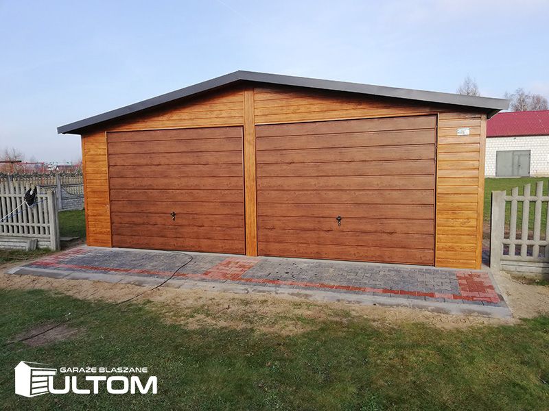 Garaż blaszany,blaszak drewnopodobny 7x5,7x6,7x7 premium profil