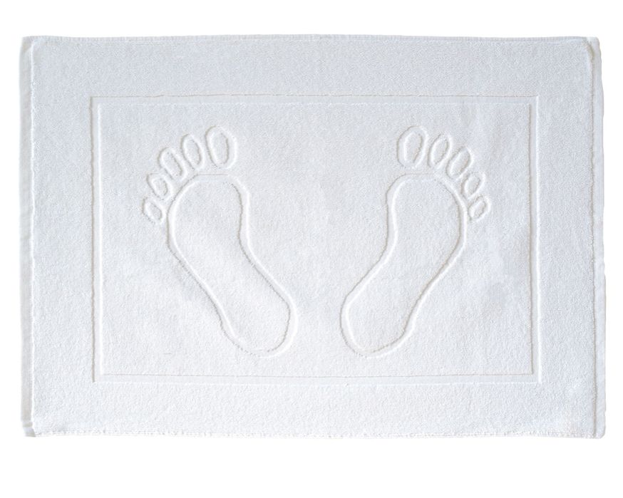 Dywanik HOTELOWY Biały 650G 50x70 STOPKI RAMKA