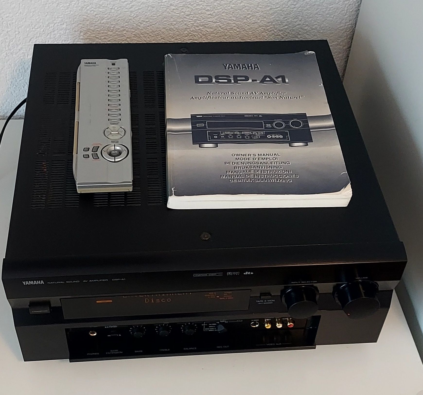 Wzmacniacz,Amplituner Yamaha DSP-A1 z pilotem i instrukcją!