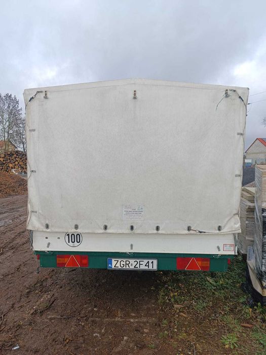Przyczepka samochodowa z plandeką 410x200