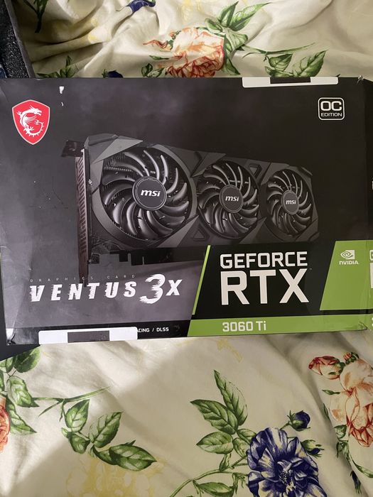 Видеокарта rtx 3060ti 8gb ventus 3x