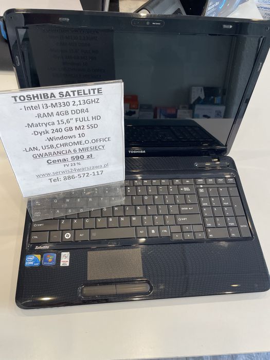 Laptop Toshiba satelite L650 w bardzo dobrym stanie intel/ssd