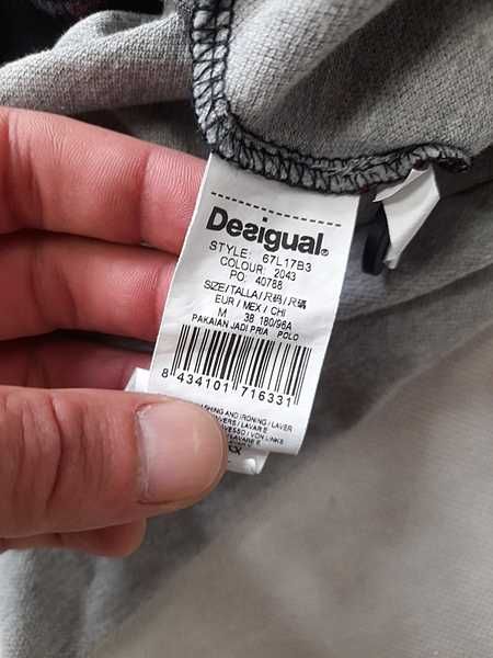 Desigual Long sleeve Koszulka męska z długim rękawem L: