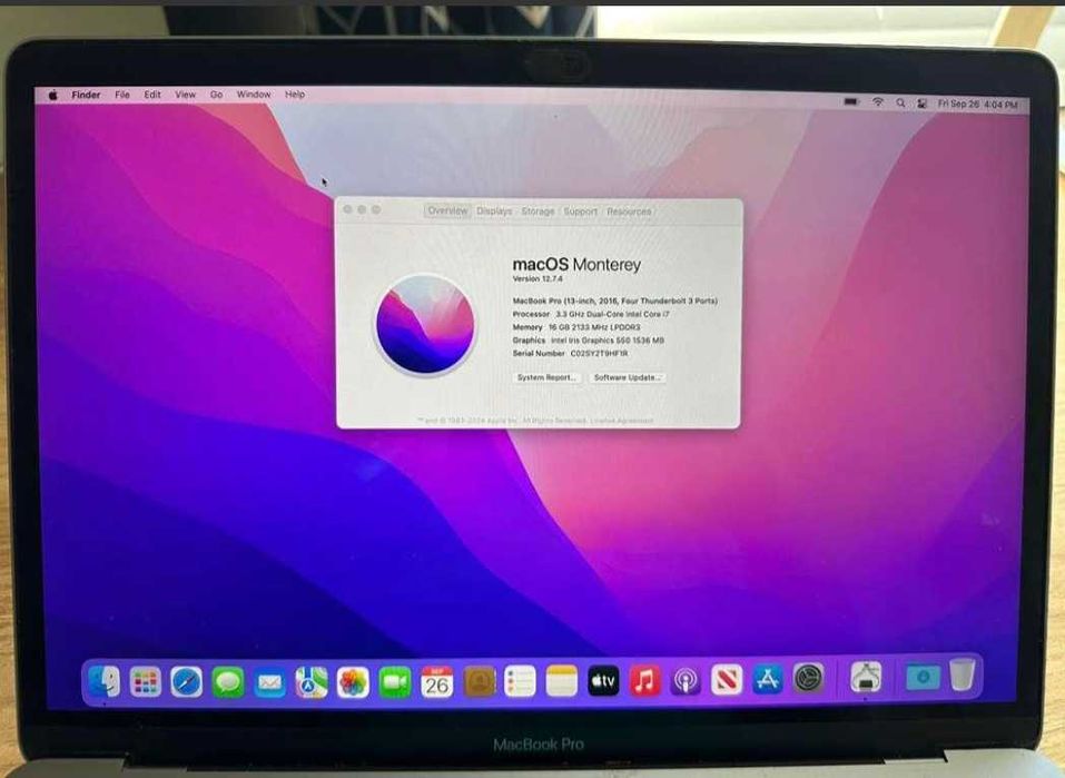 Laptop Apple MacBook Pro 2016 - 13"