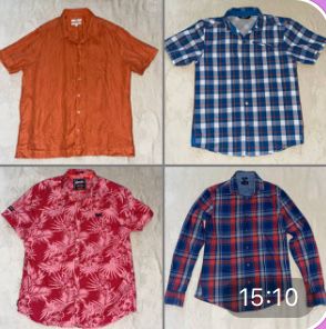 Рубашки сорочки чоловічі літо M&S L, Superdry XXL, The north face M