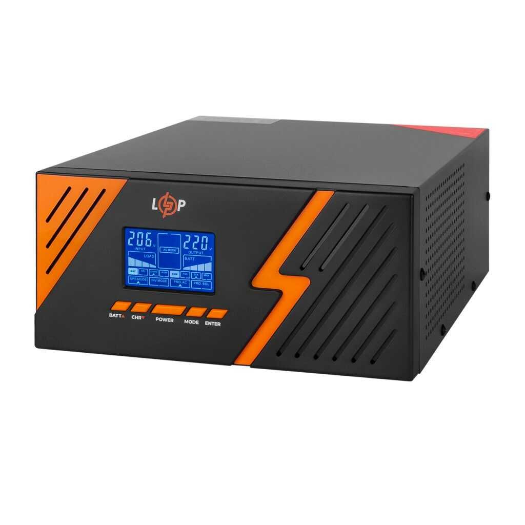 ДБЖ з правильною синусоїдою 12V LPM-PSW-1500VA Black+ Акція ПОДАРУНОК