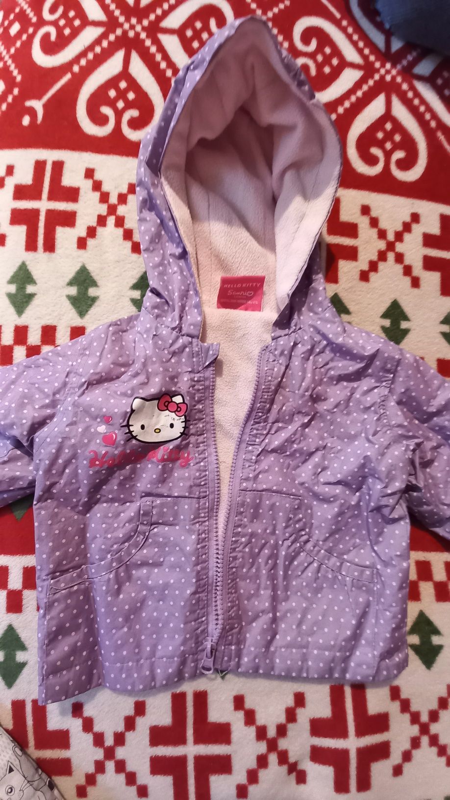 Водонепроникна курточка Hello Kitty, розміри 74