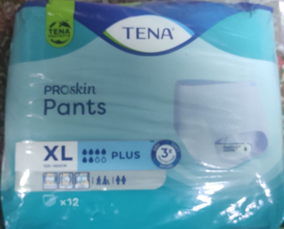TENA PROSKIN Pants XL Plus, pieluchomajtki 12 sztuk w opakowaniu