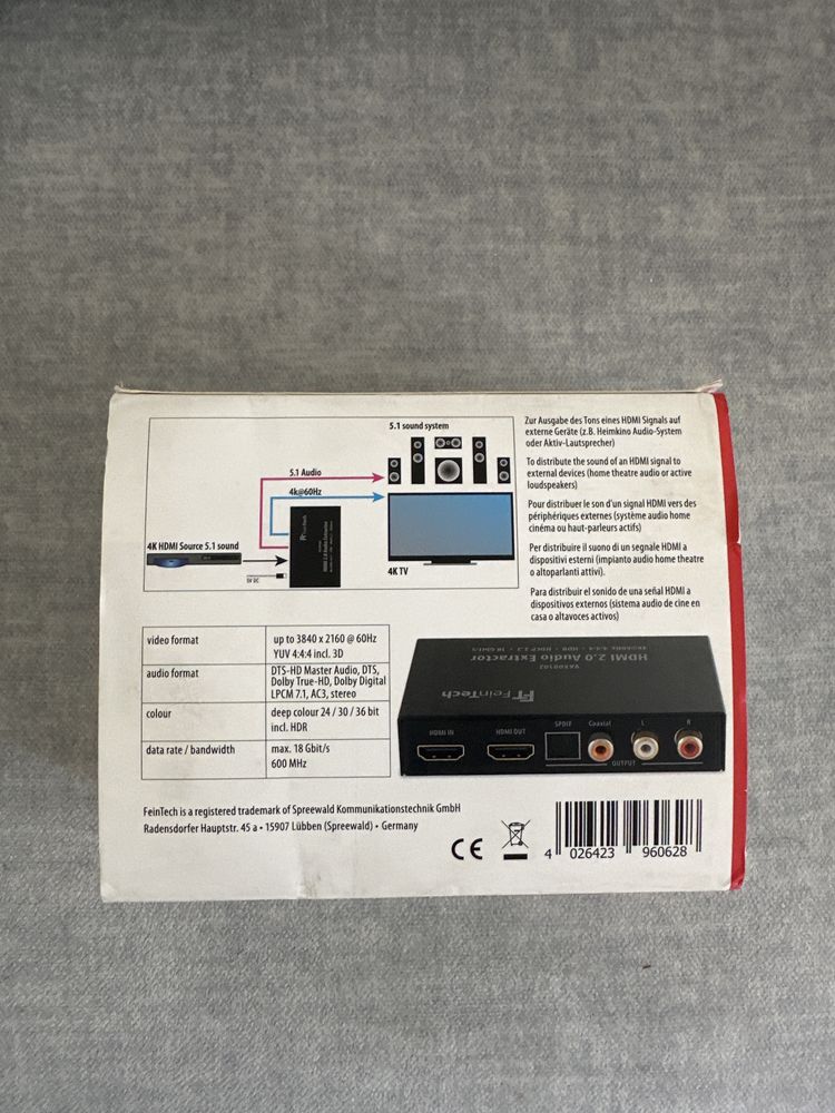 Hdmi 2.0 audio Fein tech