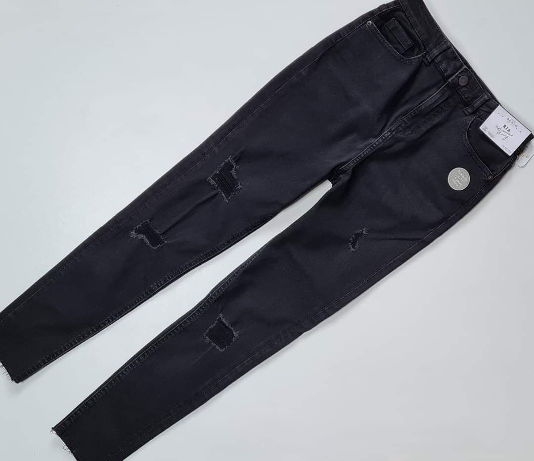 Czarne skinny spodnie jegginsy dziury GEORGE 12/13lat 158cm SALE