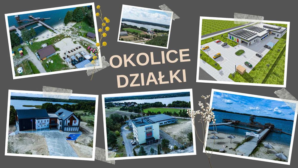 Duże działki budowlane w Rybnie - pomiędzy jeziorami - UZBROJENIE