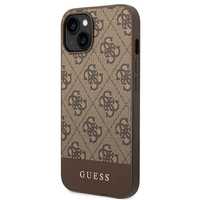 Etui na iPhone 14 4G Stripe Guess Brązowe