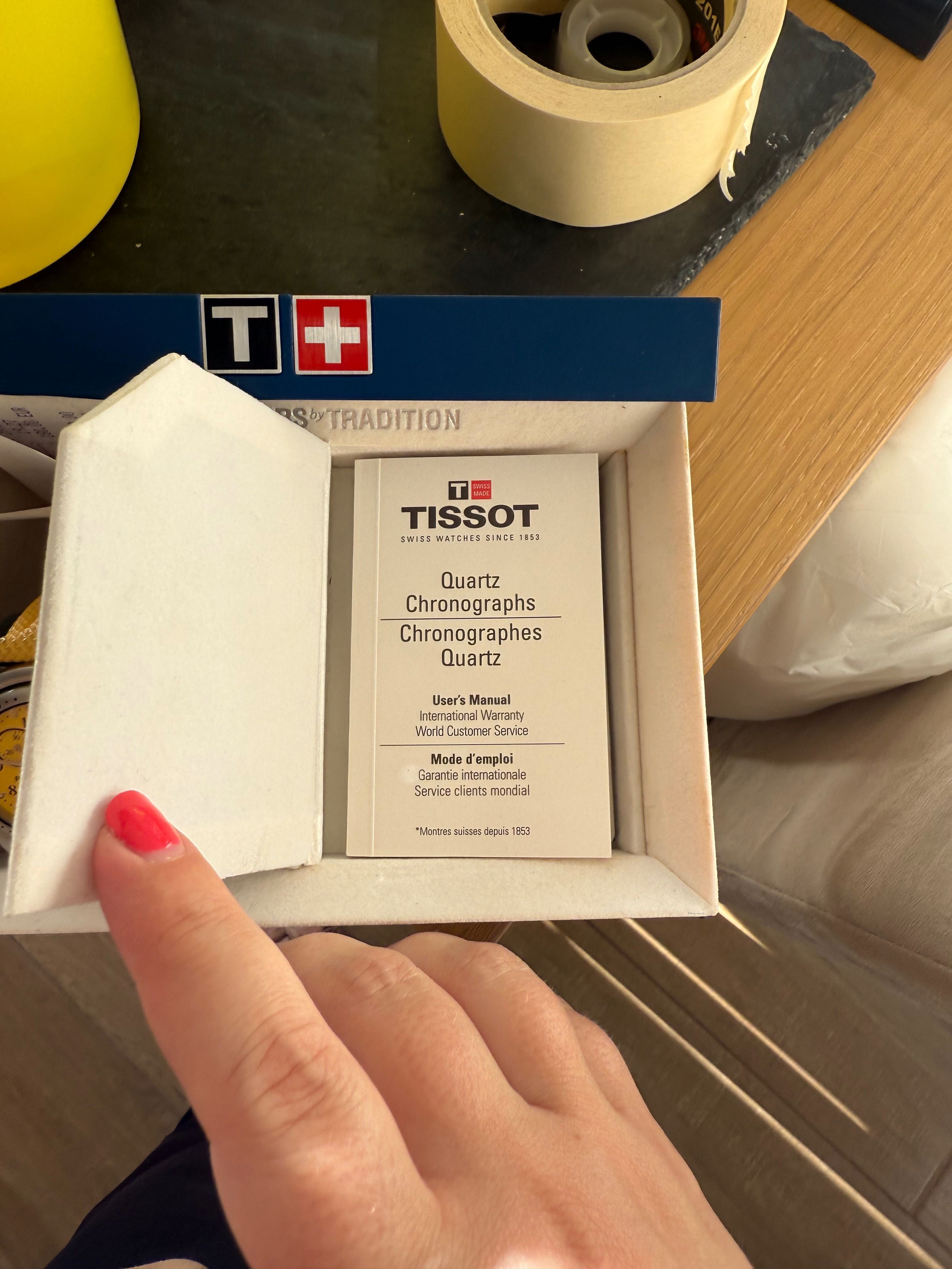 Relógio Tissot amarelo