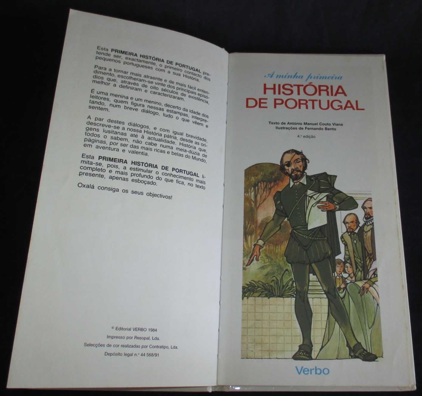 Livro A Minha Primeira História de Portugal António Manuel Couto Viana