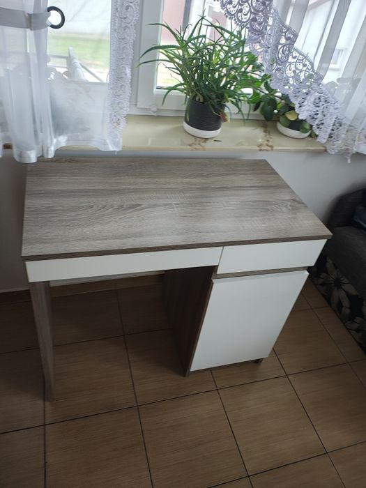 Biurko trulfa -biały połysk 90x50