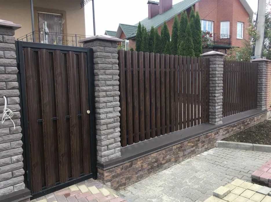 Металлический ШТАКЕТНИК євроштахети,металеві штахети