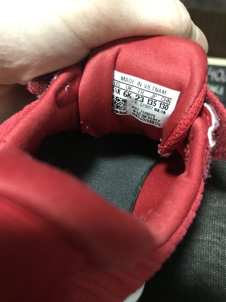 Adidaski czerwone r 23 lekkie super wygodne buciki