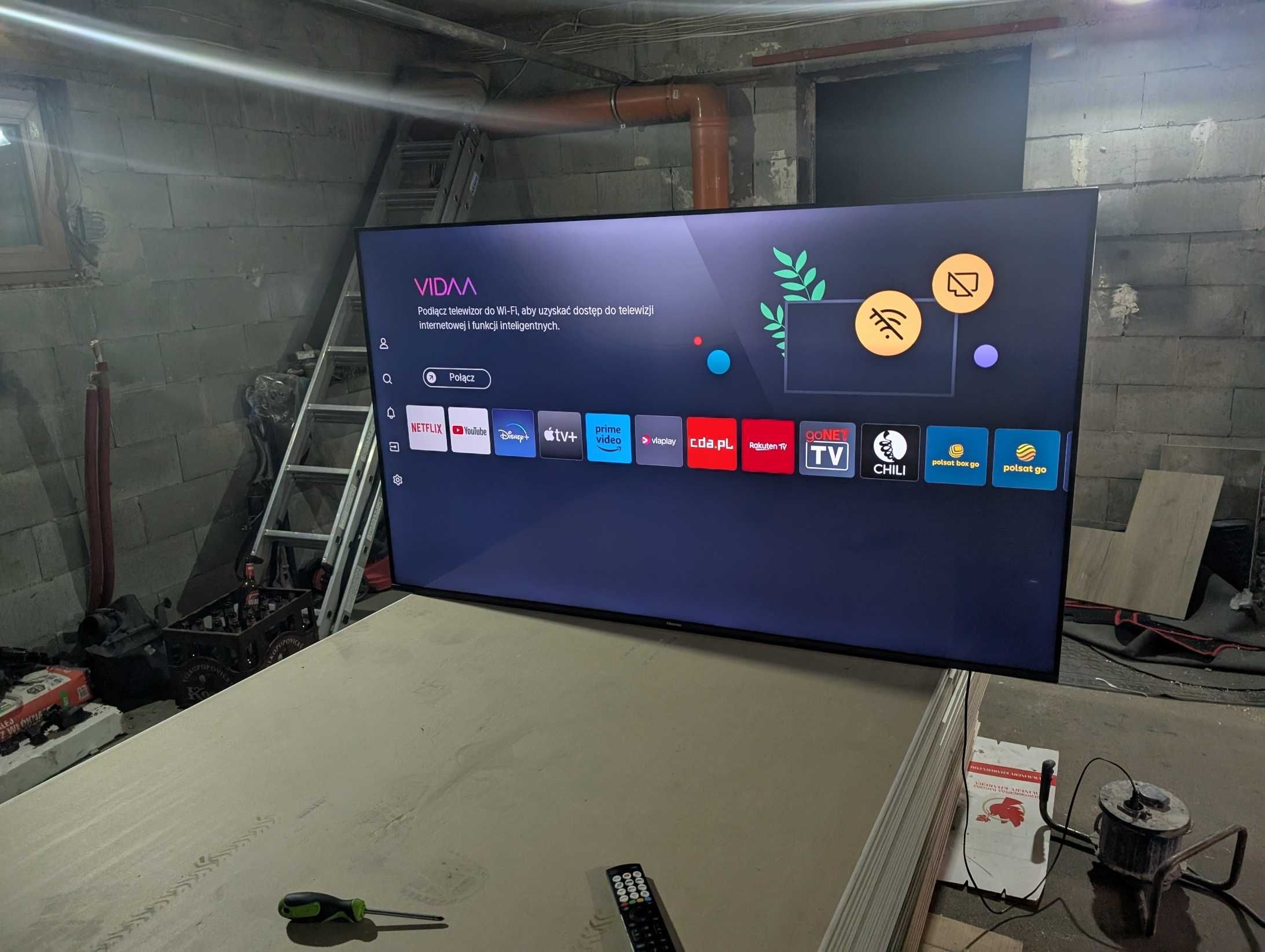 Hisense 65A7KQ QLED 4K – 65″ – jak nowy – Smart TV