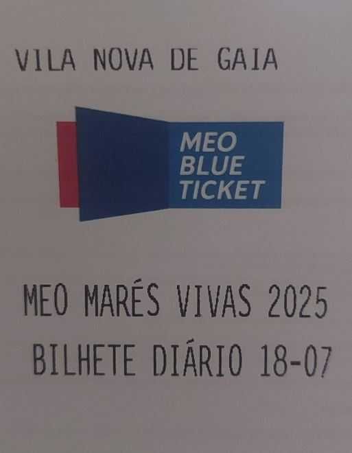 Bilhete Marés Vivas