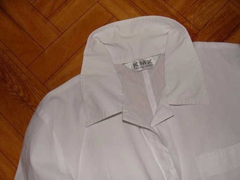 KMX biała bluzka koszulowa r. S/M rękaw 3/4 koszula