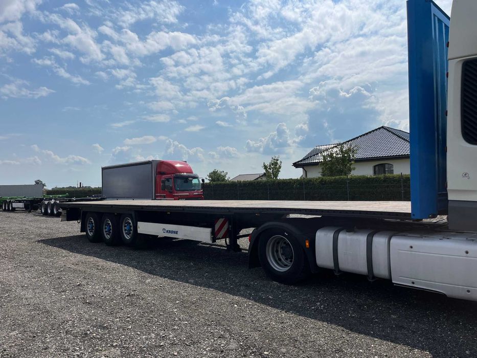 Wynajem naczepa platforma 13,6 * Dzierżawa naczepa platforma KRONE