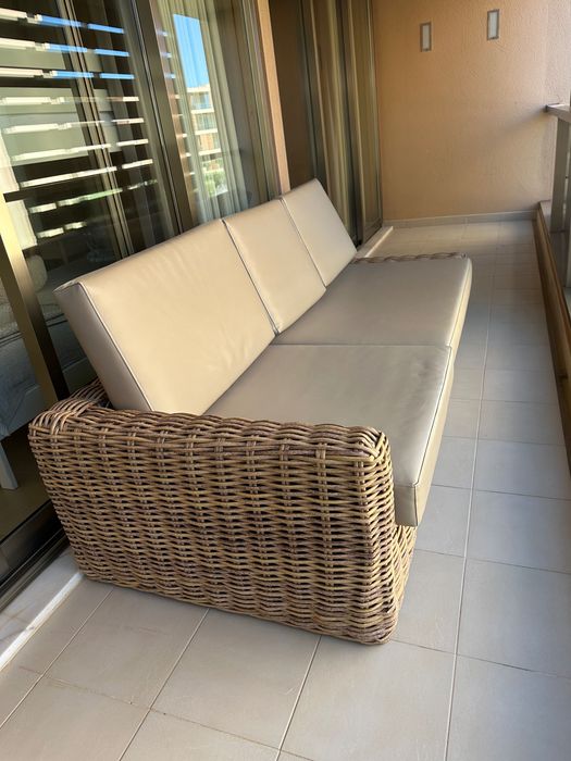 Conjunto de sofás exterior em ratan Maisons du Monde