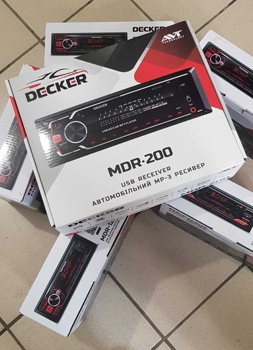 Автомагнитола Decker MDR-200. Bluetooth. 6×100Вт !!! 1Din. Новинка.