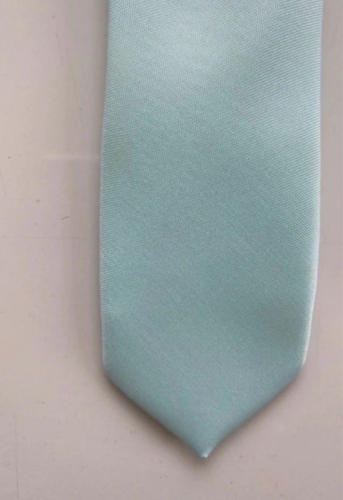 Krawat męski nowy 5 cm szerokość kolor turkus