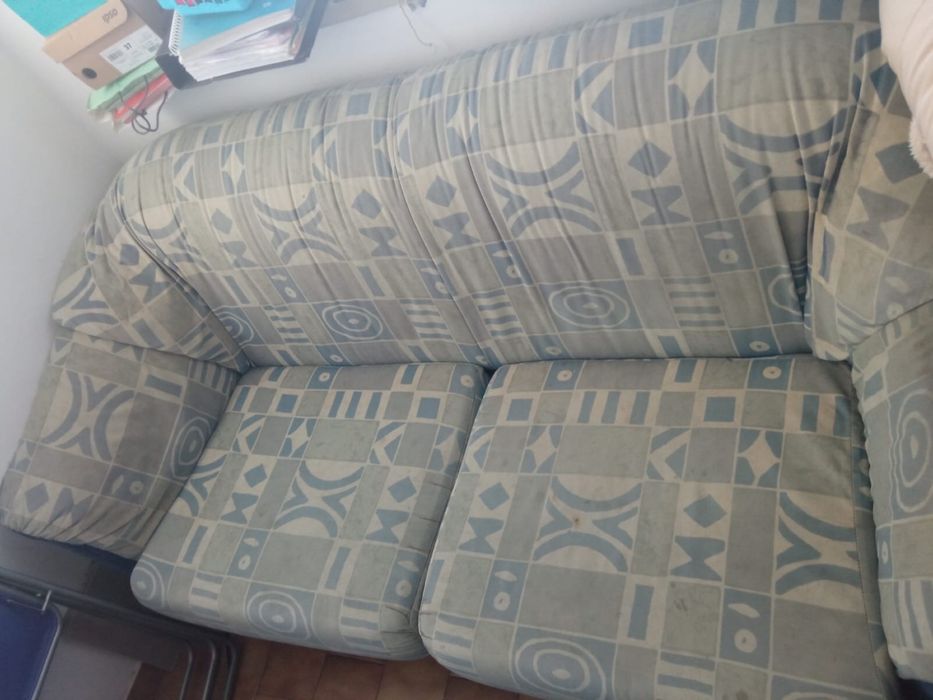 Conjunto sofás com sofá cama