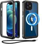 Beeasy etui wodoodporne  iPhone 12 magsafe 360 pancerne IP68 + sznurek