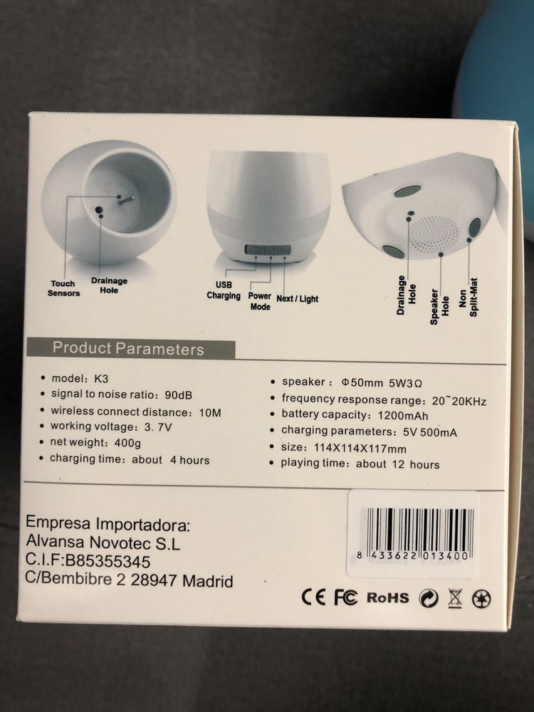 Nowy Głośnik bluetooth doniczka / prezent