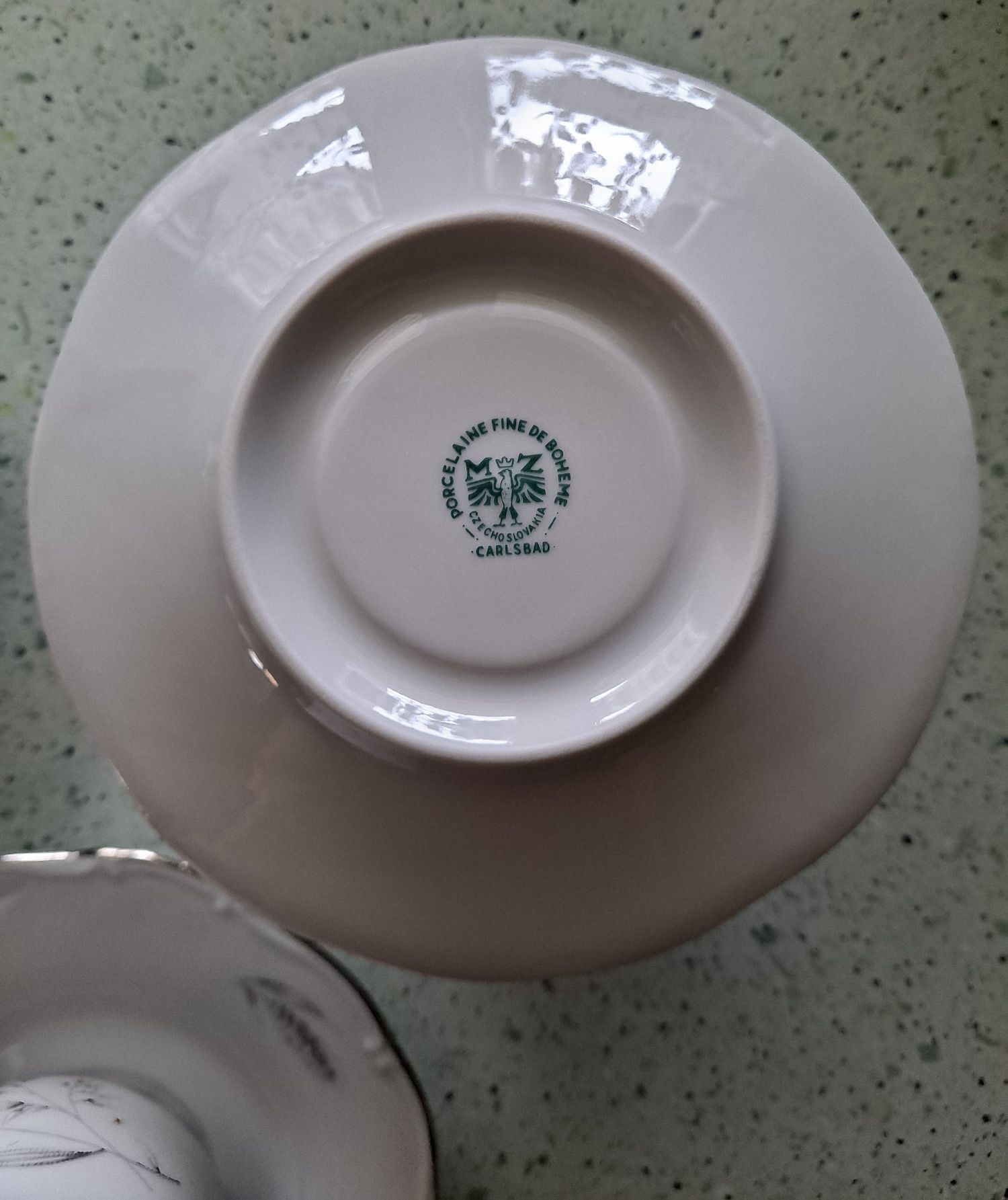 Porcelana zestaw do kawy 12 cz Carlsbad Fine de Boheme Czechoslovakia