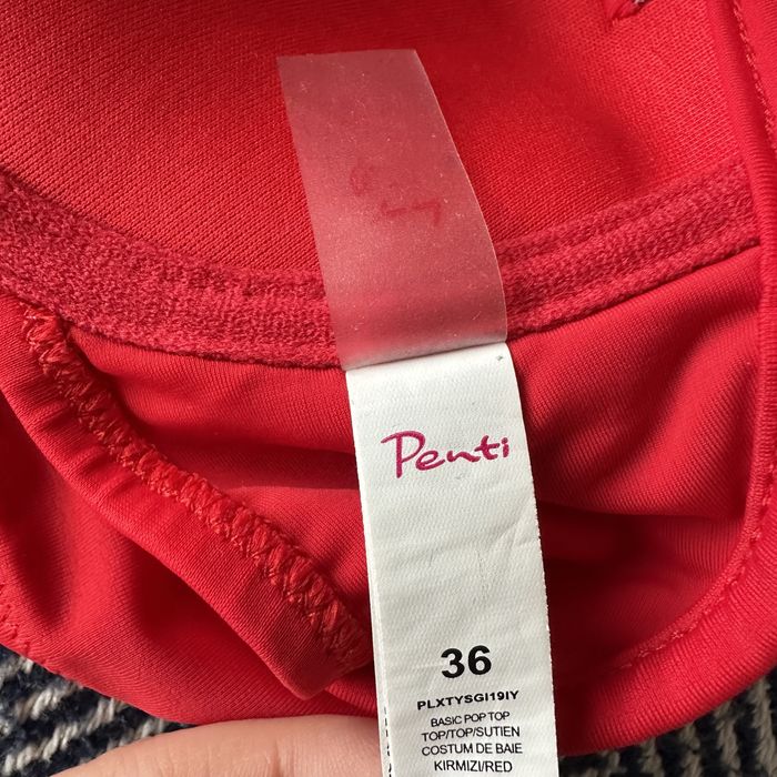 Купальник роздільний червоний з пушапом