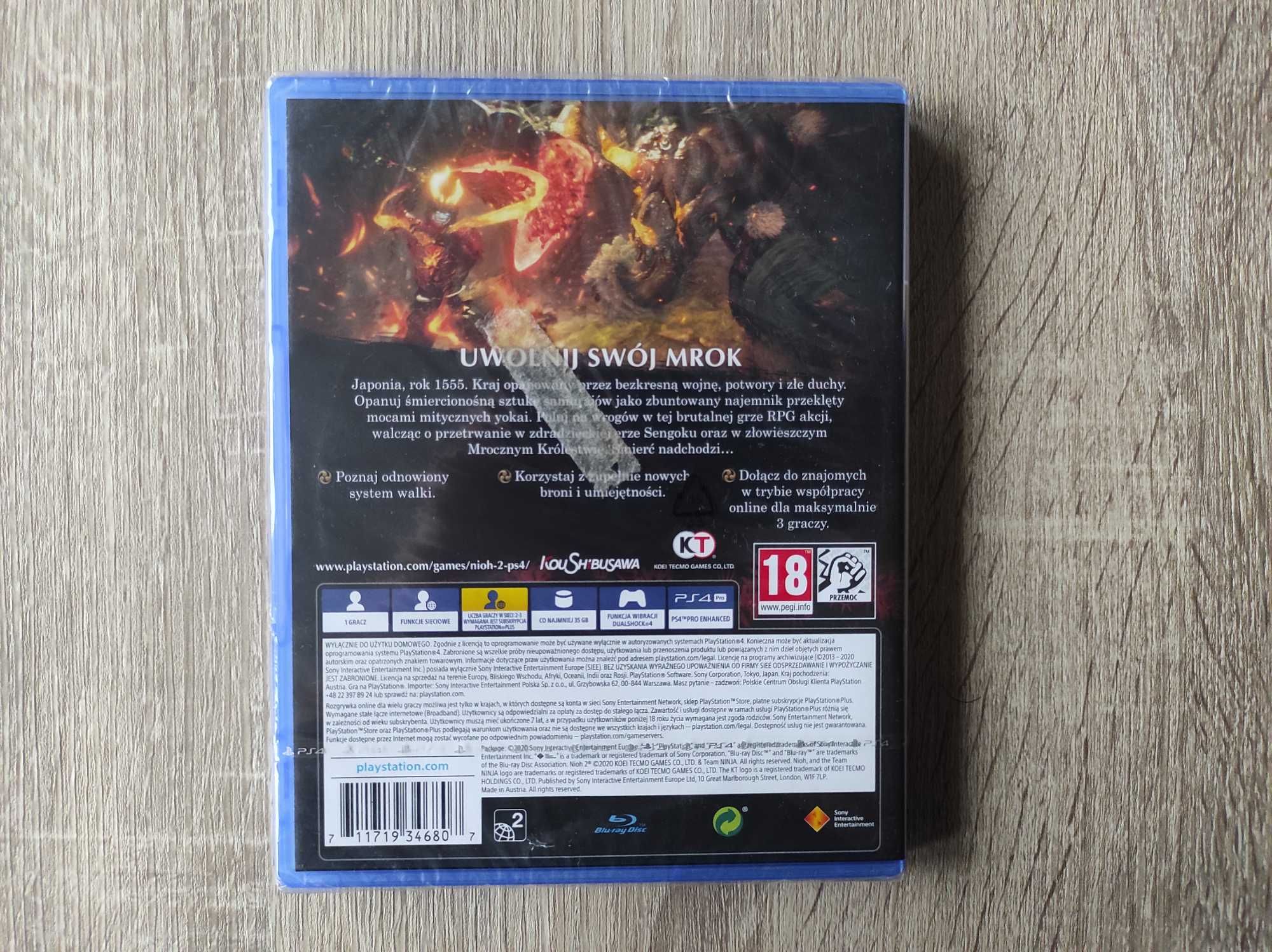 Nioh 2 PL - PS4 - Nowa w folii